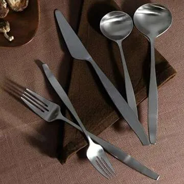 Gourmet Settings 20-Piece Silverware Balance Collection