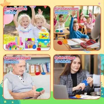 Fidget Sensory Toys for Kids Adults 6 PC Worry Stones