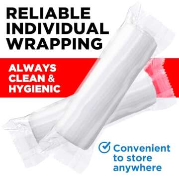 Gauze Rolls - 24 Pack - 4" x 4.1yd Breathable Rolled Gauze - Individually Wrapped with Bonus Tape - First Aid Conforming Stretch Wrap for Wounds
