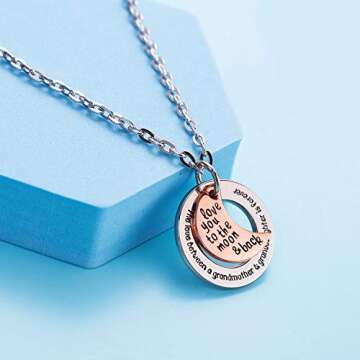 LParkin The Love Between Grandmother and Granddaughter Is Forever Necklace (alloy)