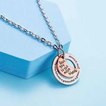 LParkin The Love Between Grandmother and Granddaughter Is Forever Necklace (alloy)