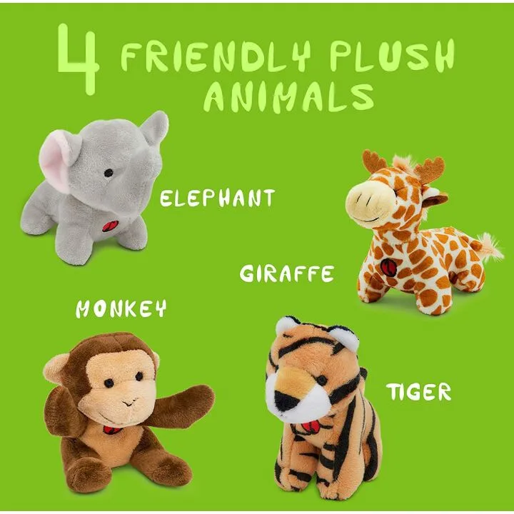 KLEEGER Plush Talking Jungle Animals for Kids