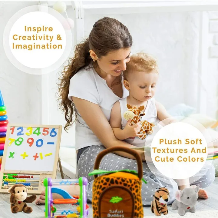 KLEEGER Plush Talking Jungle Animals for Kids