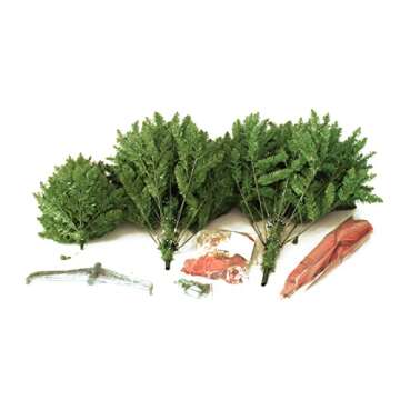 6 ft Pre-lit Christmas Tree with LED Lights and Decorations