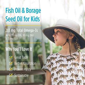 Nordic Naturals Complete Omega Jr., Lemon - 180 Mini Soft Gels - 283 mg Total Omega-3s & 35 mg GLA - Healthy Cognition, Nervous System Function - Non-GMO - 90 Servings