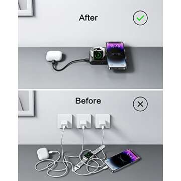 VRURC 10000mAh Wireless Charger for iPhone and Apple Watch