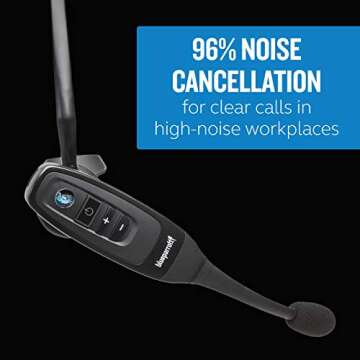 BlueParrott C400-XT Trucker Bluetooth Headset – Industry Leading Sound with Long Wireless Range & ...