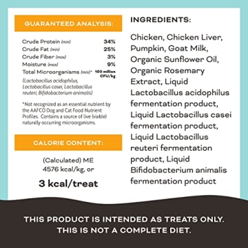 Premium Freeze Dried Dog Treats - Chicken & Pumpkin Flavor