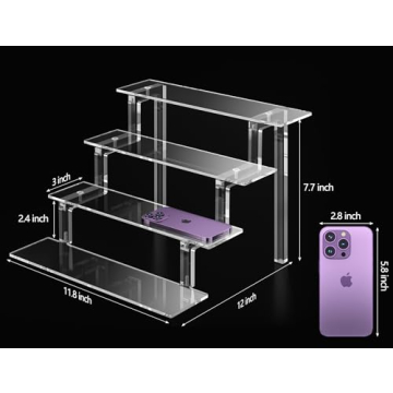 Stylish 12” Acrylic Shelf for Perfect Organizing