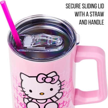 Hello Kitty Waving Tumbler with Handle - 40 Oz