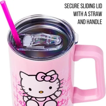Hello Kitty Waving Tumbler with Handle - 40 Oz