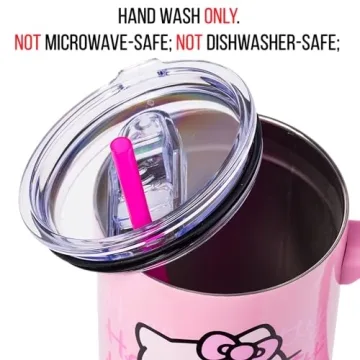 Hello Kitty Waving Tumbler with Handle - 40 Oz