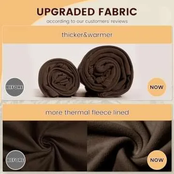 NexiEpoch Fleece Lined Leggings Women - High Waisted Winter Yoga Pants Tummy Control Soft Thermal Wa...