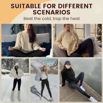 NexiEpoch Fleece Lined Leggings for Women