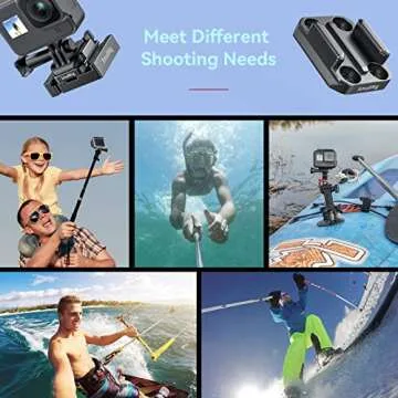 SMALLRIG Tripod Adapter for GoPro Ball Joint Buckle, Quick Release Plate for Arca with 1/4”-20 Threaded Holes and 3/8”-16 Threaded Holes, Compatible with GoPro Hero 11/10 / 9/8 / 7/6 / 5- APU2668