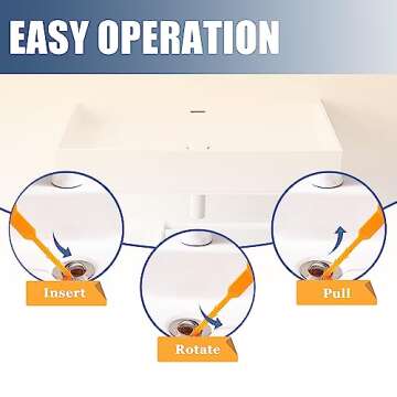 8 Pack Drain Snake Clog Remover - Eco-Friendly Tool