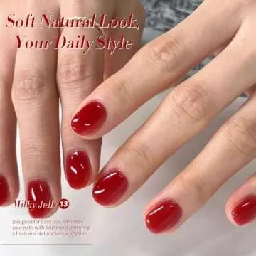 BORN PRETTY Jelly Burgundy Gel Nail Polish for Stunning Nails