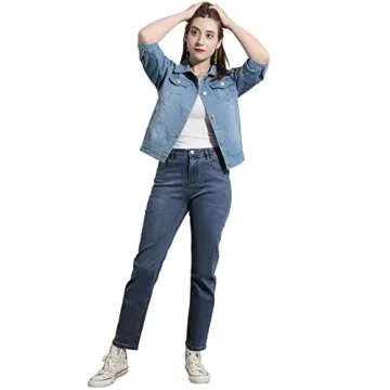 loveimgs Women's Cropped Denim Jacket for Stylish Versatility
