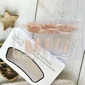 Chic 24Pcs Nude Gradient Press on Nails for Women