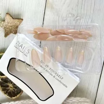 Chic 24Pcs Nude Gradient Press on Nails for Women