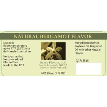 Bakto Flavors Natural Bergamot Flavor (1 FL OZ) Pack of 3