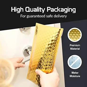 SPACE SEAL® 6x11 Gold Bubble Mailer - 50 Pcs