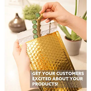 SPACE SEAL® 6x11 Gold Bubble Mailer - 50 Pcs