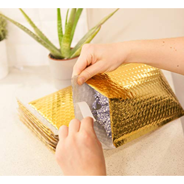 SPACE SEAL® 6x11 Gold Bubble Mailer - 50 Pcs