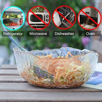 Stylish OBR KING Glass Salad Bowl Set for Your Kitchen Prep