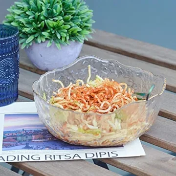 Stylish OBR KING Glass Salad Bowl Set for Your Kitchen Prep