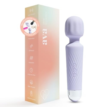 Ava Vibrator Wand with 20 Patterns & 8 Speeds of Pleasure - Quiet & Compact