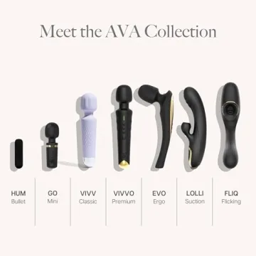 Ava Vibrator Wand with 20 Patterns & 8 Speeds of Pleasure - Quiet & Compact