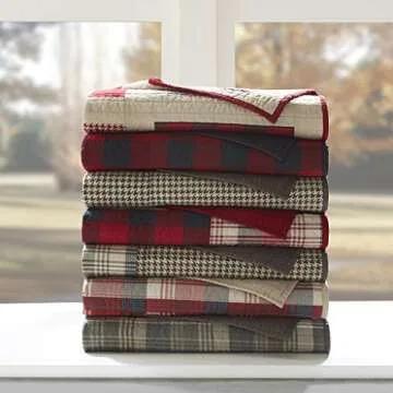 Woolrich Quilted Throw - Cozy Reversible Blanket For All