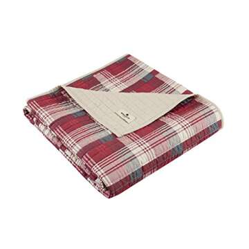 Woolrich Quilted Throw - Cozy Reversible Blanket For All