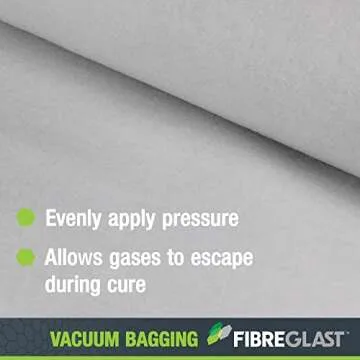 Fibre Glast Breather Bleeder Cloth, 1 Yard – Elite Lab Vacuum Bagging Supplies, Degassing Chambers & Vac Purge Kits – Seal & Stabilize Composites of Carbon, Fiberglass, Epoxies & Resins – Made in USA