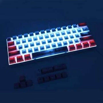 (Only Keycaps) 60% OEM PBT Keycaps Set for MX Switches Mechanical Keyboard ANSI Layout GH60 RK61/ALT61/Annie/poker GK61 GK64 (Sakura 2)