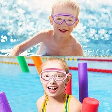 COOLOO Kids Goggles, 3 Packs Swimming Goggles for Kids Girls Boys Age 3-15, Child Swim Goggles No Leaking, Anti Fog