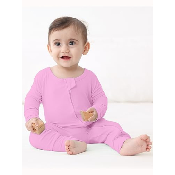 GUISBY Baby Rayon Pajamas Soft Long Sleeve Sleepers