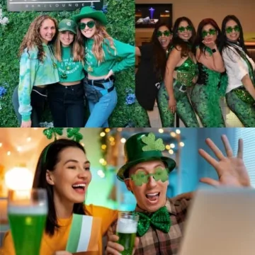 Novelty St Patrick's Day Shamrock Glasses Set for All Ages