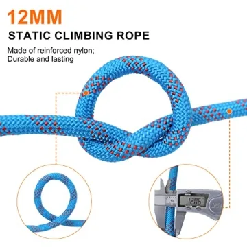 Durable 12mm Climbing Rope for Outdoor Adventure