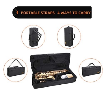 Glarry Student Alto Saxophone Kit for Beginners