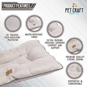 Super Snoozer Water Resistant Dog Bed for All Seasons