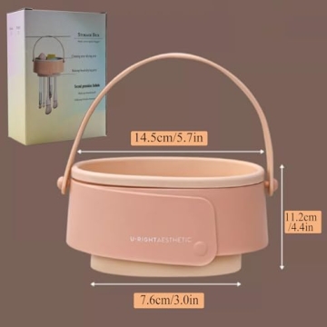 3-in-1 Makeup Brush Cleaner Mat - Foldable Silicone Scrubber