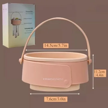 3-in-1 Makeup Brush Cleaner Mat - Foldable Silicone Scrubber