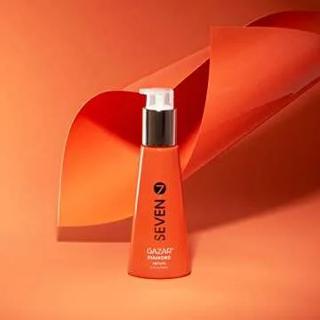 SEVEN Gazar Diamond Hair Serum for Frizzy and Damaged Hair Care, Anti Frizz, Smoothing, Shine Booster with Coconut & Macadamia Oil, Adds Heat Protection, Made in USA, 3.2oz