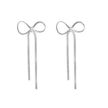 Elegant LOKLIFFAI Bow Drop Dangle Earrings for Women