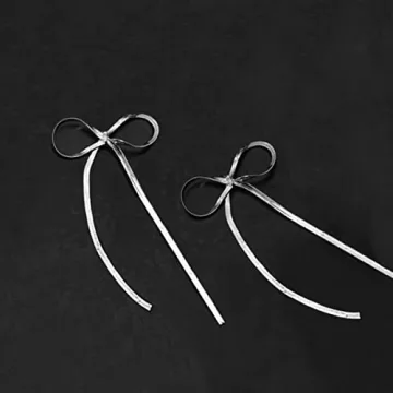 Elegant LOKLIFFAI Bow Drop Dangle Earrings for Women