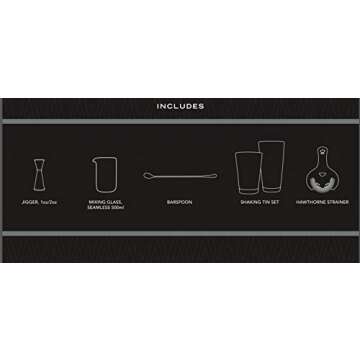 Cocktail Kingdom® Essential Cocktail Set - Stainless Steel