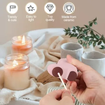 Cowboy Boot Match Holder, Ceramic Match Box for All Matches, Match Jar for Bathroom, Kitchen, Cute Matchstick Holder for Home Decor (Matches NOT Included) (Pink)