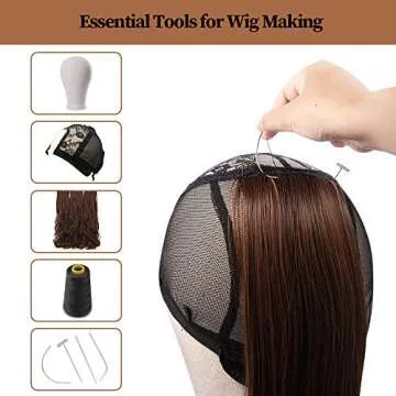 Dreamlover 90 Pieces Hand Sewing Needles for Making Wigs, Straight T Wig Pins for Mannequin Head, C Curved Needles for Leather Sewing, I Shaped Cross Stitch Needles, J Shaped Weaving Needles